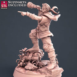 3D Printed STL Miniatures Explorers Set Fantasy NPC 2 | 28 - 32mm War Gaming D&D (Online Only)