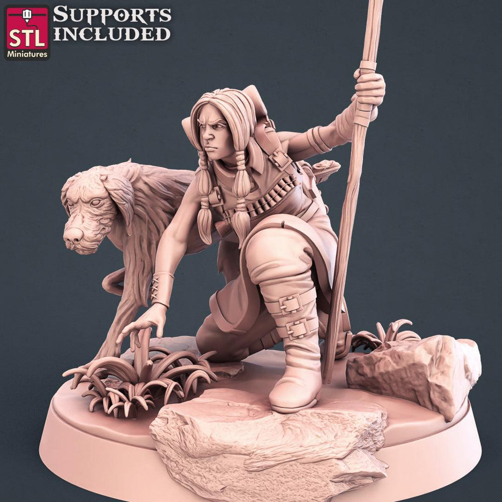 3D Printed STL Miniatures Explorers Set Fantasy NPC 2 | 28 - 32mm War Gaming D&D (Online Only)
