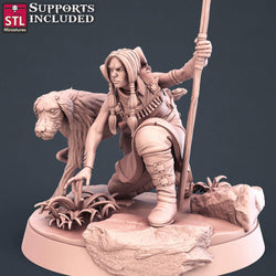 3D Printed STL Miniatures Explorers Set Fantasy NPC 2 | 28 - 32mm War Gaming D&D (Online Only)