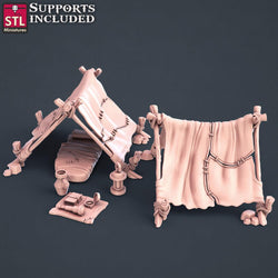 3D Printed STL Miniatures Explorers Set Fantasy NPC 2 | 28 - 32mm War Gaming D&D (Online Only)