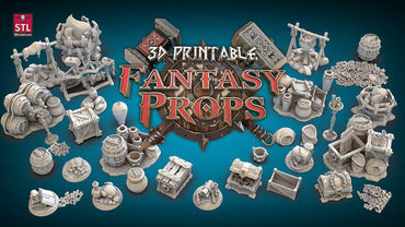 3D Printed STL Miniatures Fantasy Props Seta 28 - 32mm War Gaming D&D (Online Only)