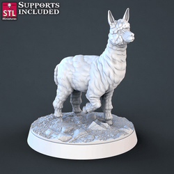 3D Printed STL Miniatures Farm Animals Set | 28 - 32mm War Gaming D&D (Online Only)