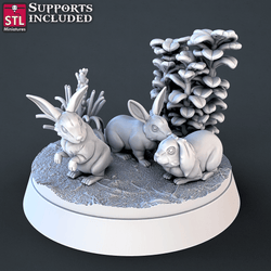 3D Printed STL Miniatures Farm Animals Set | 28 - 32mm War Gaming D&D (Online Only)