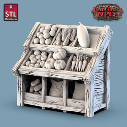 3D Printed STL Miniatures Farmer Set Fantasy NPC 28mm - 32mm War Gaming D&D (Online Only)