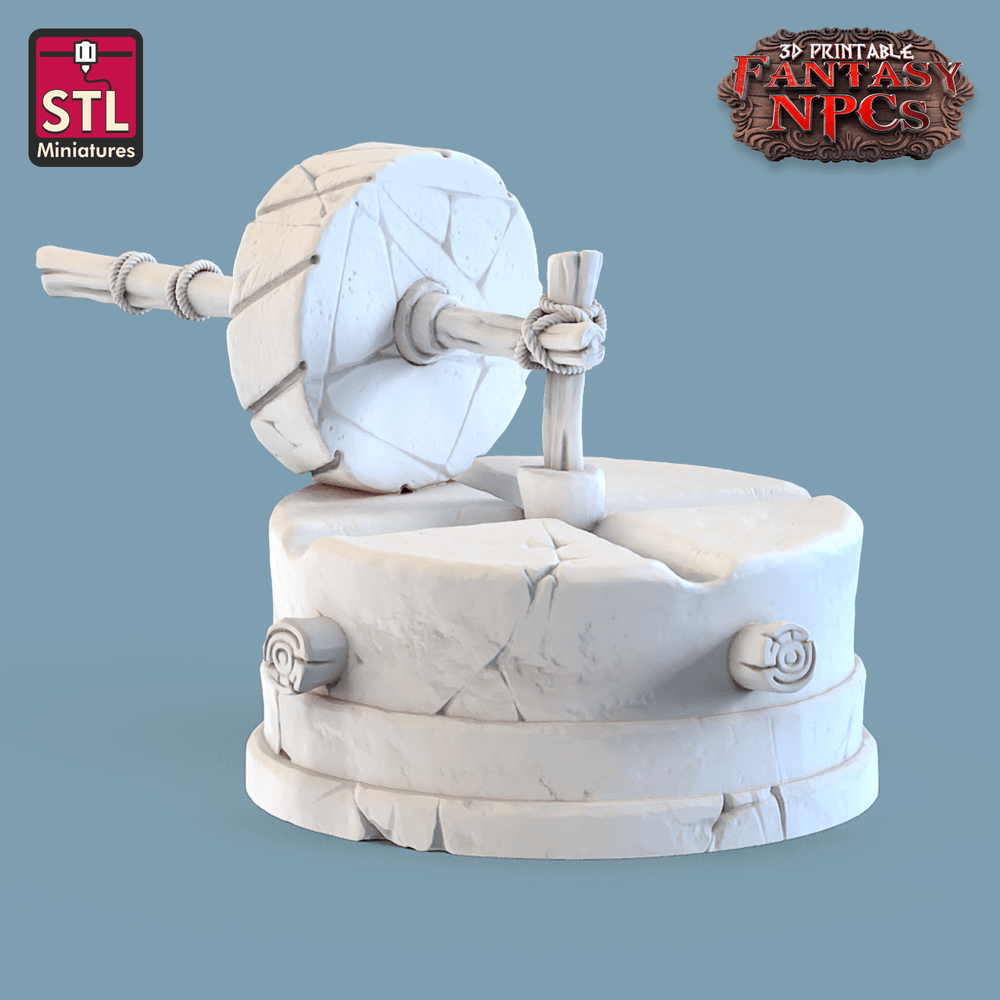 3D Printed STL Miniatures Farmer Set Fantasy NPC 28mm - 32mm War Gaming D&D (Online Only)