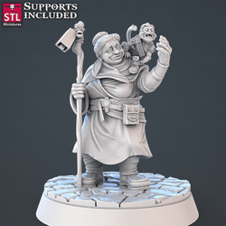 3D Printed STL Miniatures Food Vendors Set 28mm - 32mm War Gaming D&D (Online Only)