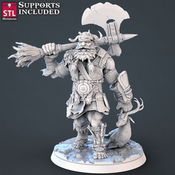 3D Printed STL Miniatures Frost Giants Set | 28 - 32mm War Gaming D&D (Online Only)