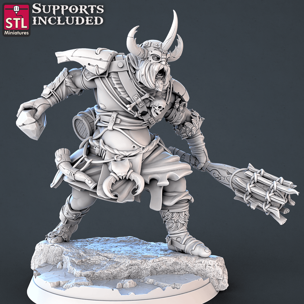 3D Printed STL Miniatures Frost Giants Set | 28 - 32mm War Gaming D&D (Online Only)