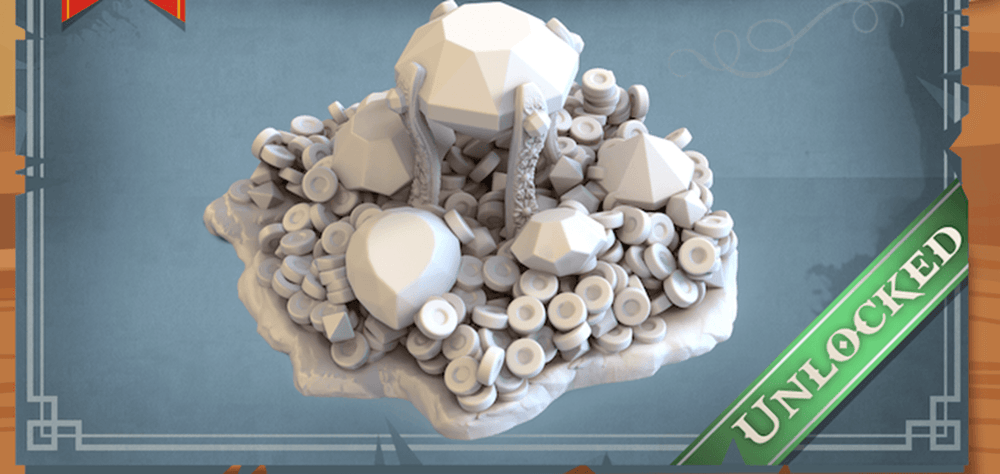 3D Printed STL Miniatures Gem Treasures 28 - 32mm War Gaming D&D (Online Only)