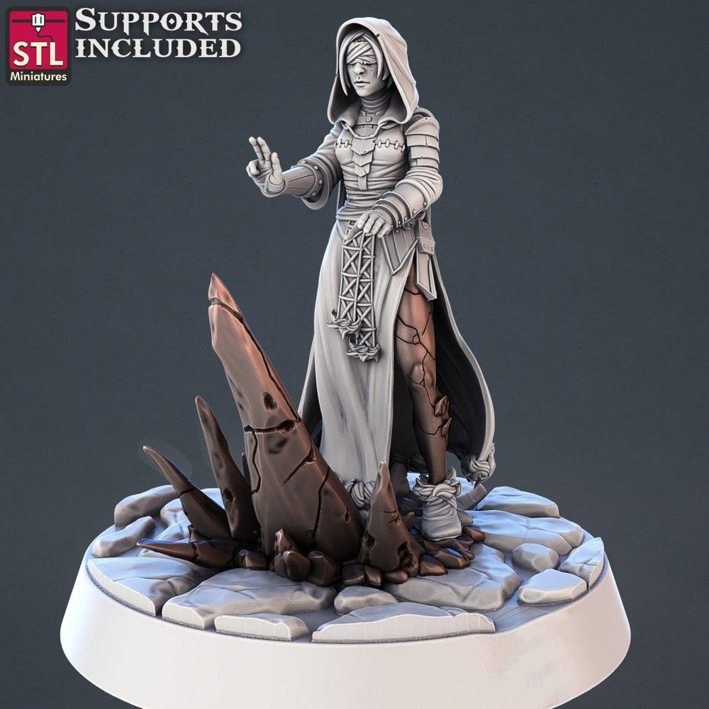 3D Printed STL Miniatures Genasi Set 28 - 32mm War Gaming D&D (Online Only)