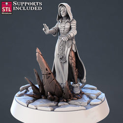 3D Printed STL Miniatures Genasi Set 28 - 32mm War Gaming D&D (Online Only)