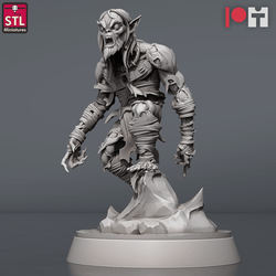 3D Printed STL Miniatures Ghoul King Set 28 - 32mm War Gaming D&D (Online Only)