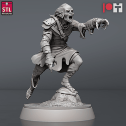 3D Printed STL Miniatures Ghoul King Set 28 - 32mm War Gaming D&D (Online Only)