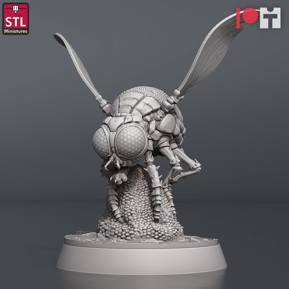 3D Printed STL Miniatures Giant Flies Set 28 - 32mm War Gaming D&D (Online Only)