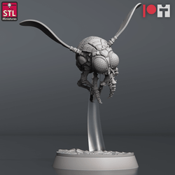 3D Printed STL Miniatures Giant Flies Set 28 - 32mm War Gaming D&D (Online Only)