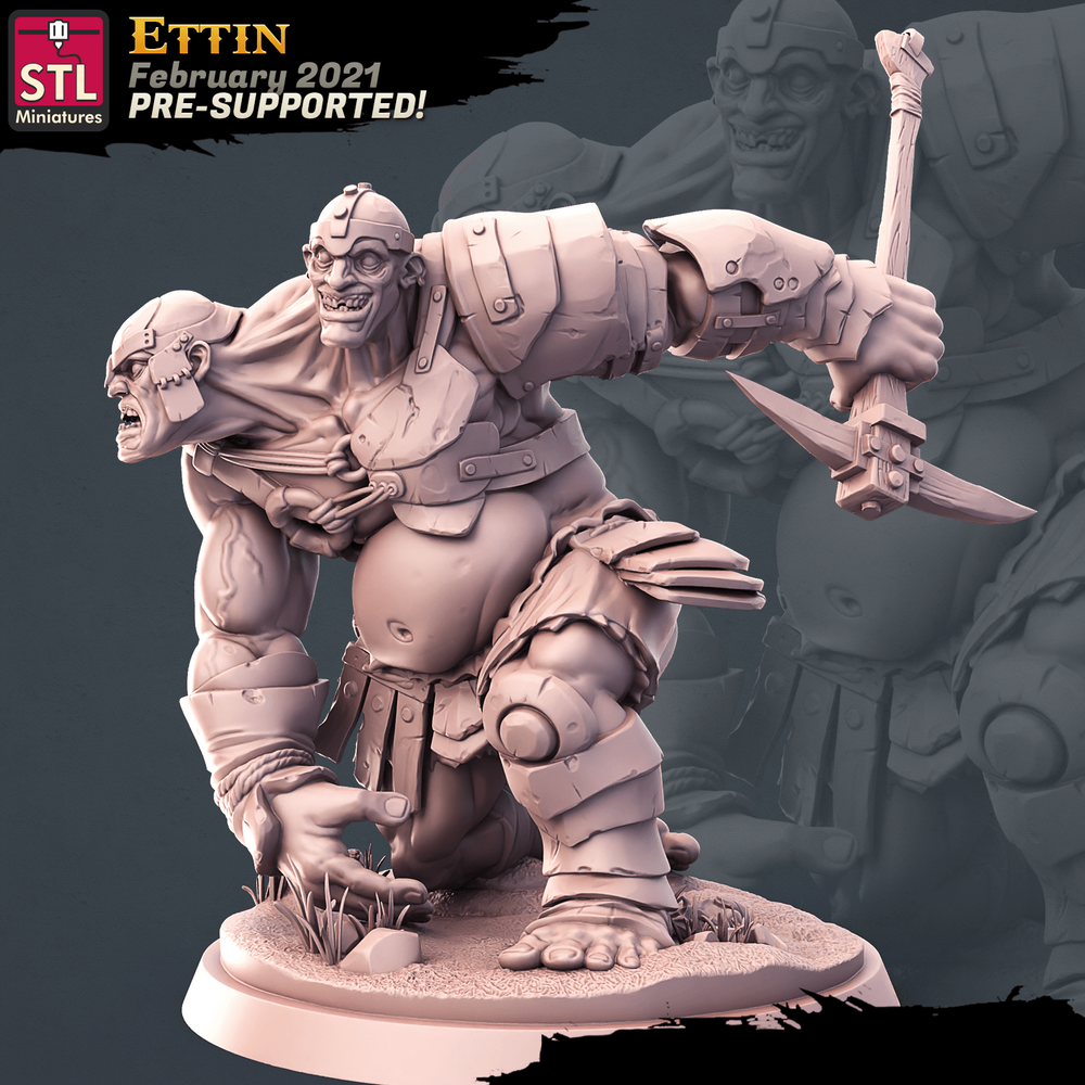3D Printed STL Miniatures Giants Set 28mm - 32mm War Gaming D&D (Online Only)