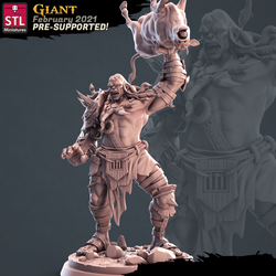 3D Printed STL Miniatures Giants Set 28mm - 32mm War Gaming D&D (Online Only)