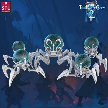 3D Printed STL Miniatures Glass Spiders The Frost City 2 28 - 32mm War Gaming D&D (Online Only)