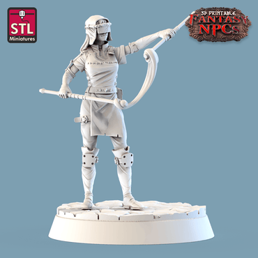 3D Printed STL Miniatures Glassblower Set Fantasy NPC 28mm - 32mm War Gaming D&D (Online Only)