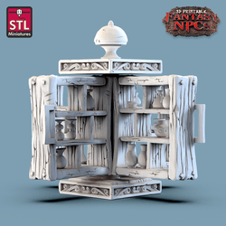 3D Printed STL Miniatures Glassblower Set Fantasy NPC 28mm - 32mm War Gaming D&D (Online Only)