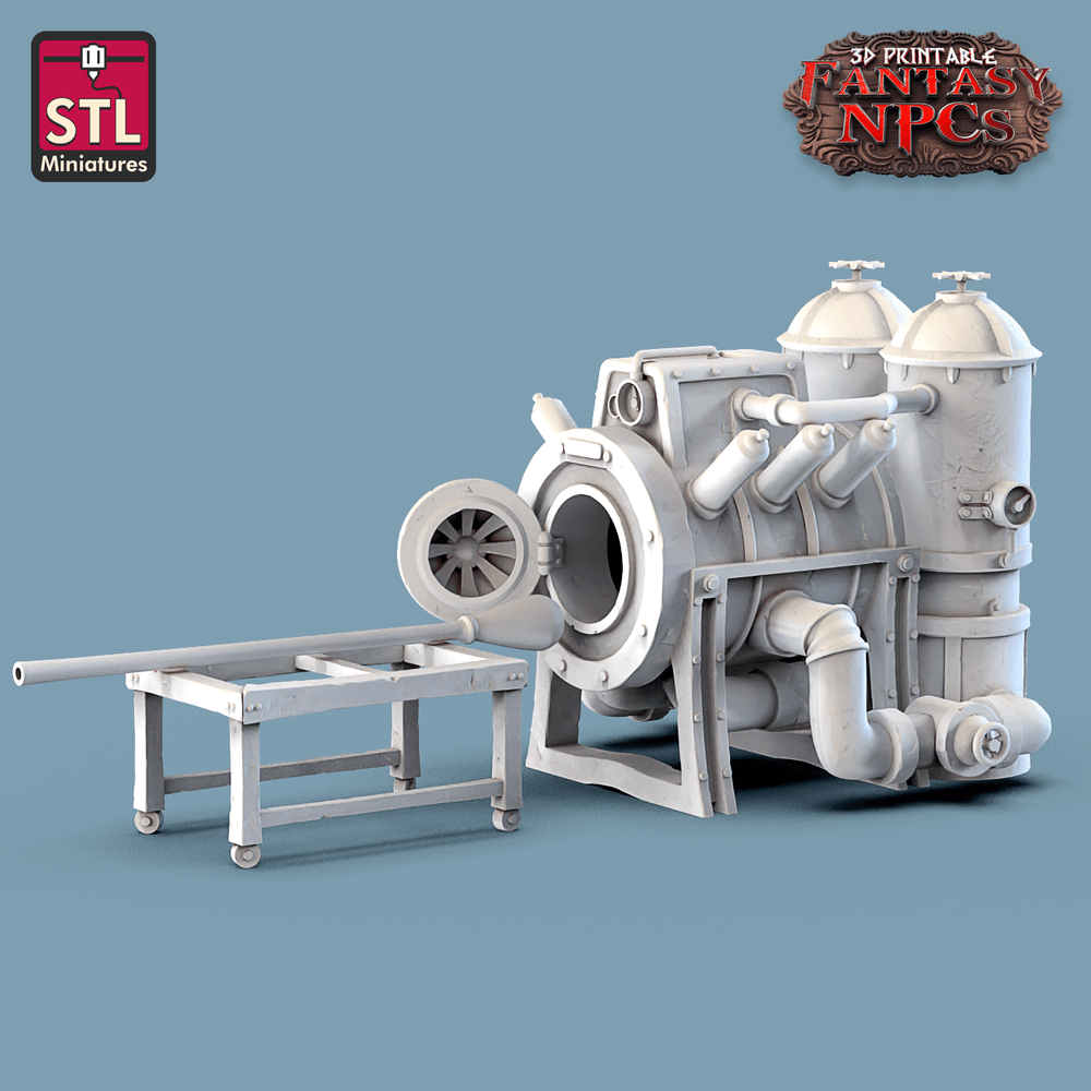 3D Printed STL Miniatures Glassblower Set Fantasy NPC 28mm - 32mm War Gaming D&D (Online Only)