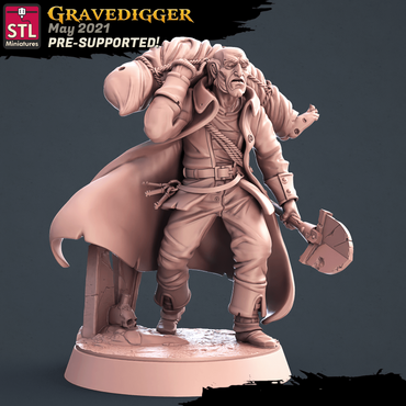 3D Printed STL Miniatures Graveyard Set 28mm - 32mm War Gaming D&D (Online Only)