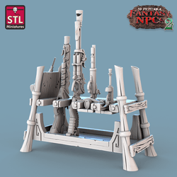 3D Printed STL Miniatures Gunpowder Vendors Set Fantasy NPC 2 | 28 - 32mm War Gaming D&D (Online Only)