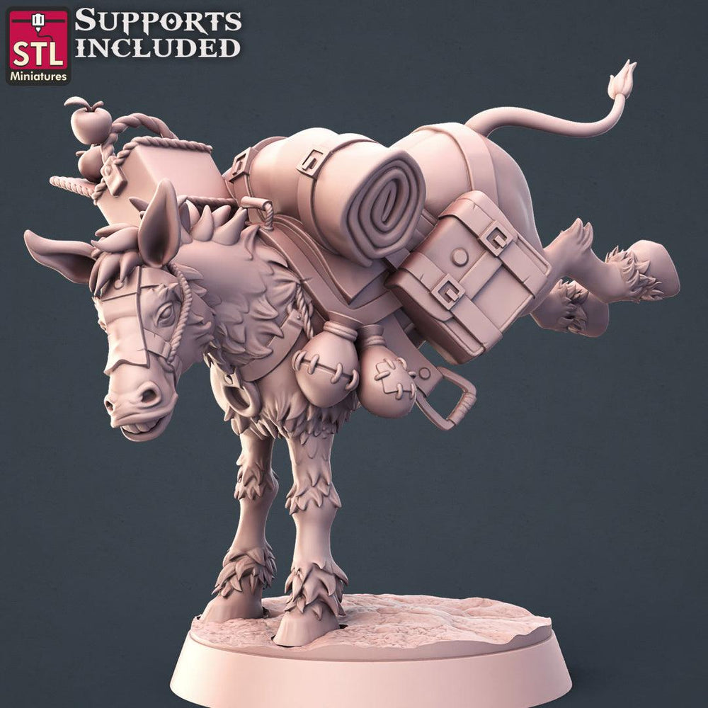 3D Printed STL Miniatures Horse Trainer Set Fantasy NPC 2 | 28 - 32mm War Gaming D&D (Online Only)