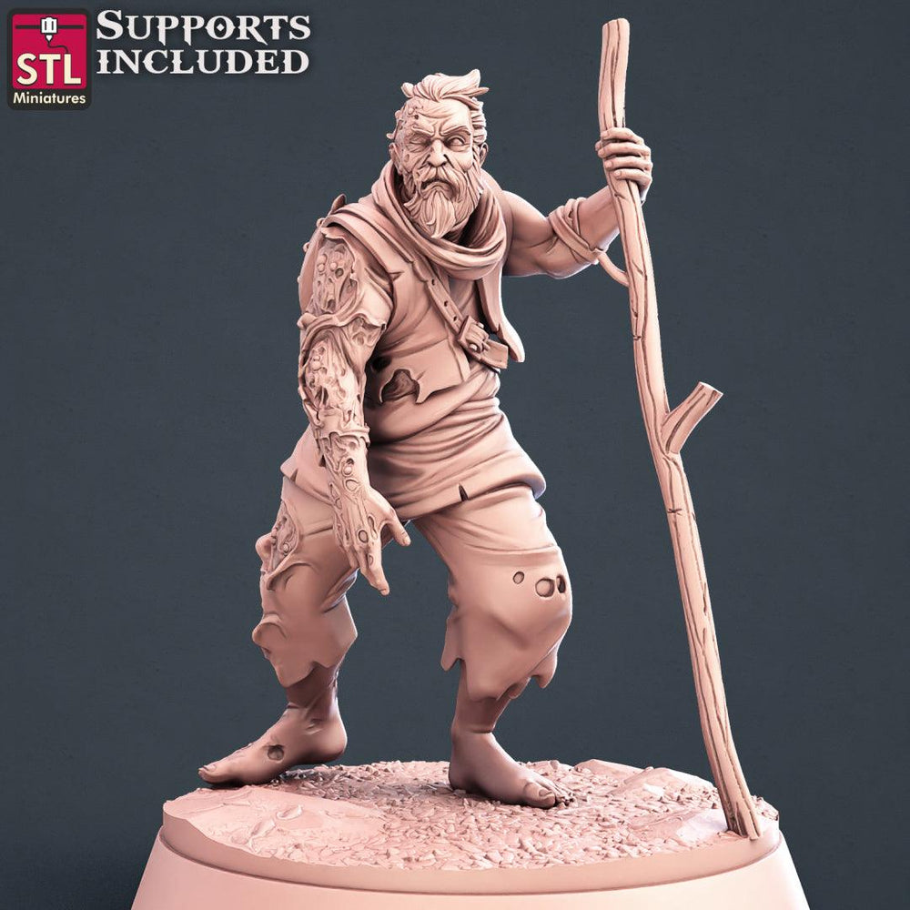 3D Printed STL Miniatures Injured Villagers Set 28 - 32mm War Gaming D&D (Online Only)