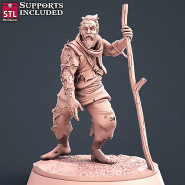 3D Printed STL Miniatures Injured Villagers Set 28 - 32mm War Gaming D&D (Online Only)