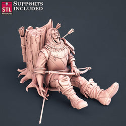 3D Printed STL Miniatures Injured Villagers Set 28 - 32mm War Gaming D&D (Online Only)