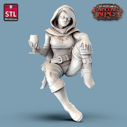 3D Printed STL Miniatures Inn Tavern Set Fantasy NPC 28mm - 32mm War Gaming D&D (Online Only)