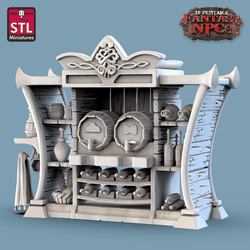 3D Printed STL Miniatures Inn Tavern Set Fantasy NPC 28mm - 32mm War Gaming D&D (Online Only)