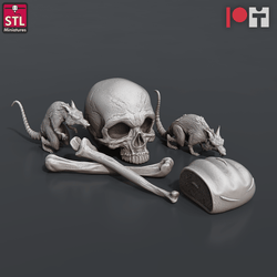 3D Printed STL Miniatures Jail Set 28 - 32mm War Gaming D&D (Online Only)