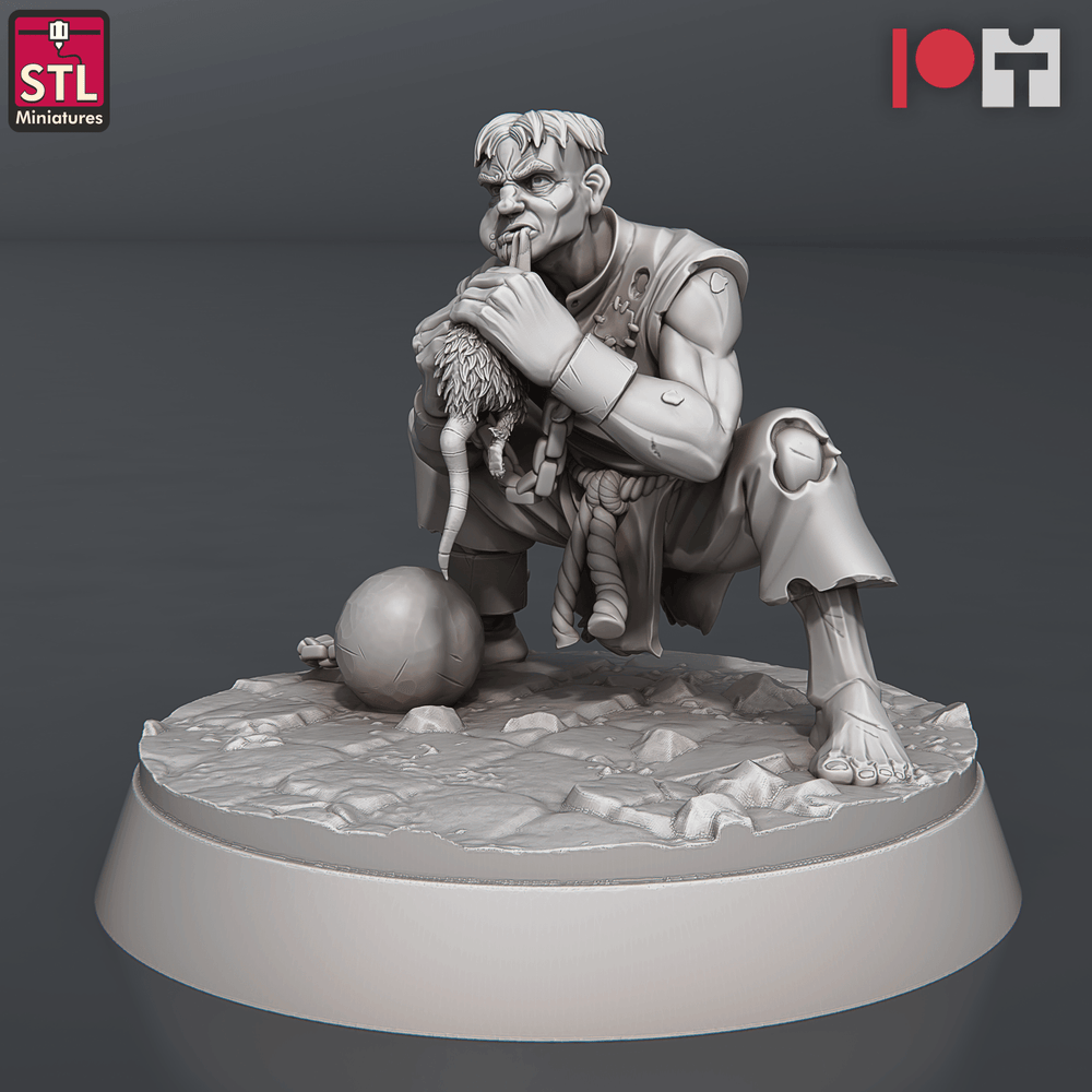 3D Printed STL Miniatures Jail Set 28 - 32mm War Gaming D&D (Online Only)