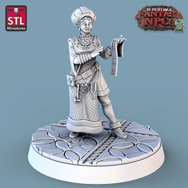 3D Printed STL Miniatures Jewelers Set Fantasy NPC 2 | 28 - 32mm War Gaming D&D (Online Only)