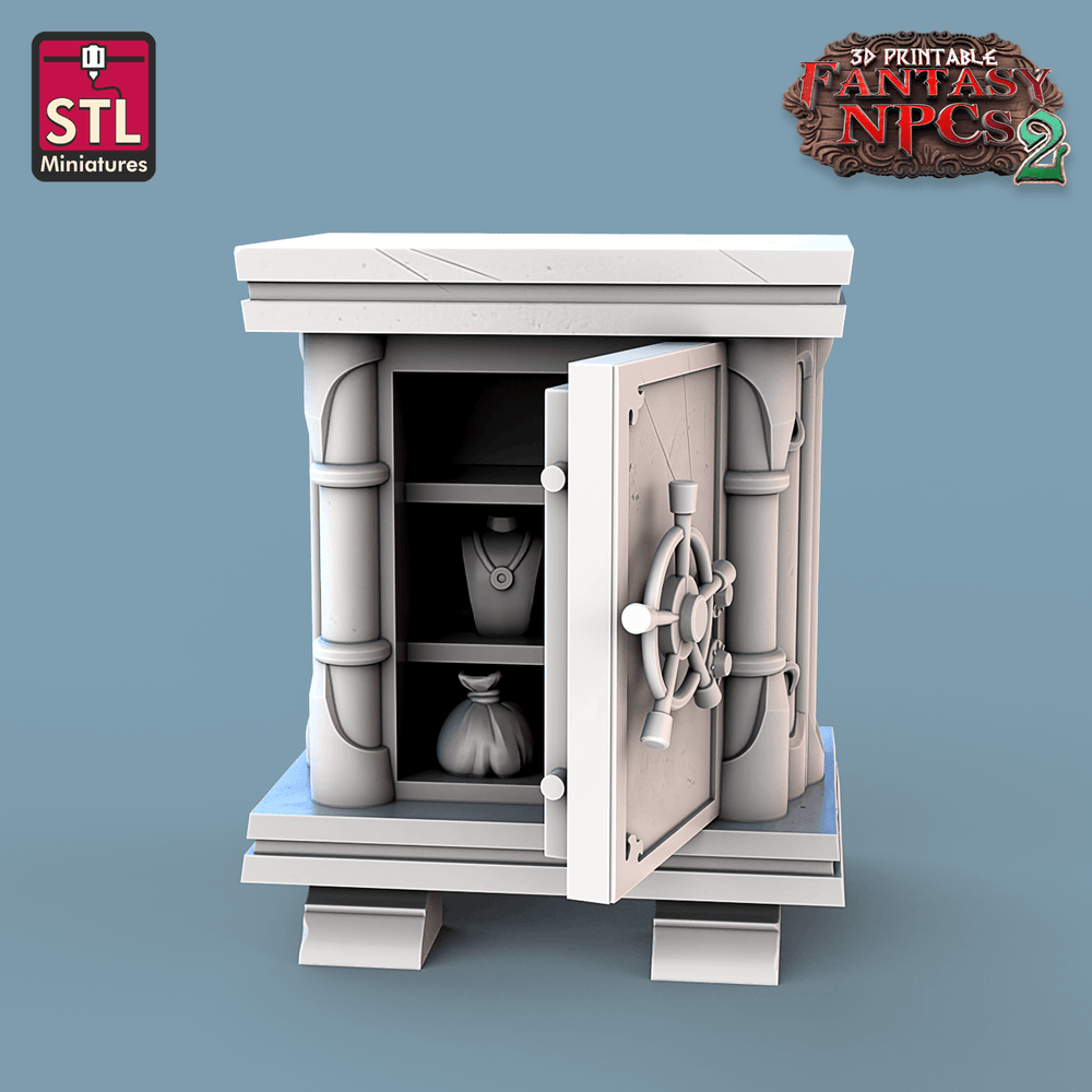 3D Printed STL Miniatures Jewelers Set Fantasy NPC 2 | 28 - 32mm War Gaming D&D (Online Only)