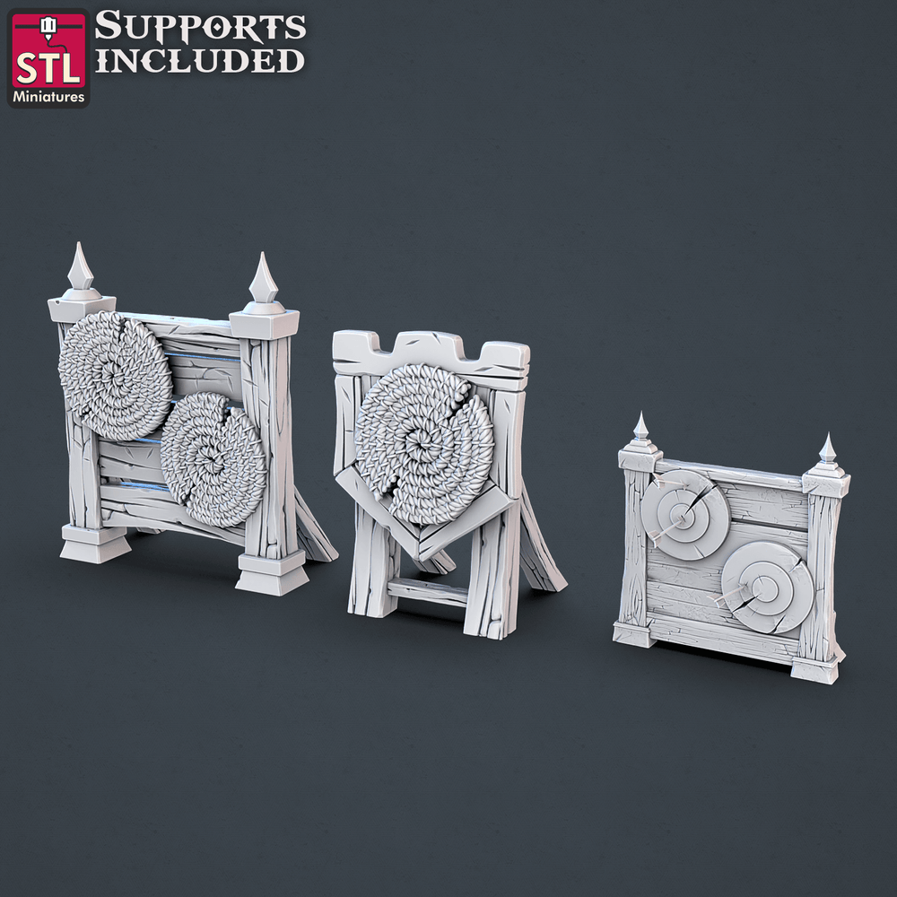 3D Printed STL Miniatures Jousting Set 28mm - 32mm War Gaming D&D (Online Only)