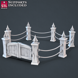 3D Printed STL Miniatures Jousting Set 28mm - 32mm War Gaming D&D (Online Only)
