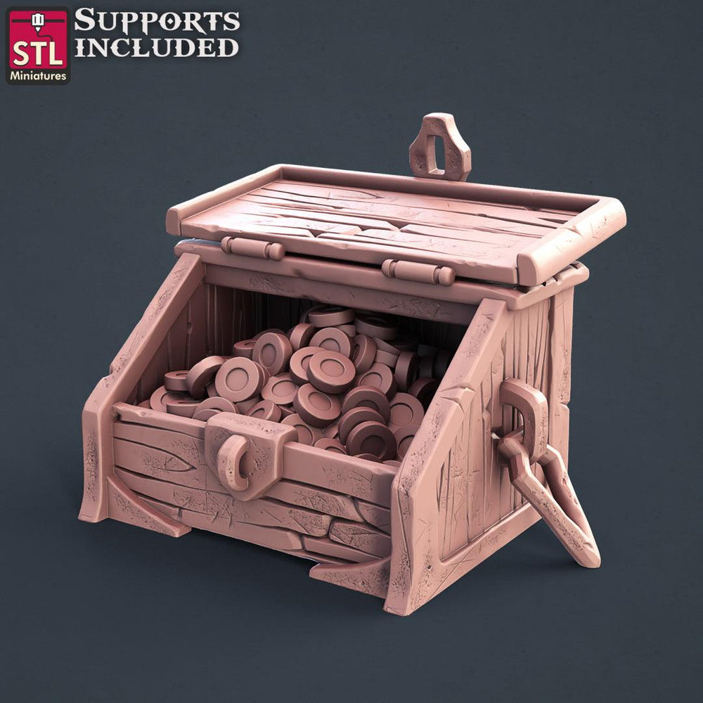 3D Printed STL Miniatures Lender Set Fantasy NPC 2 | 28 - 32mm War Gaming D&D (Online Only)