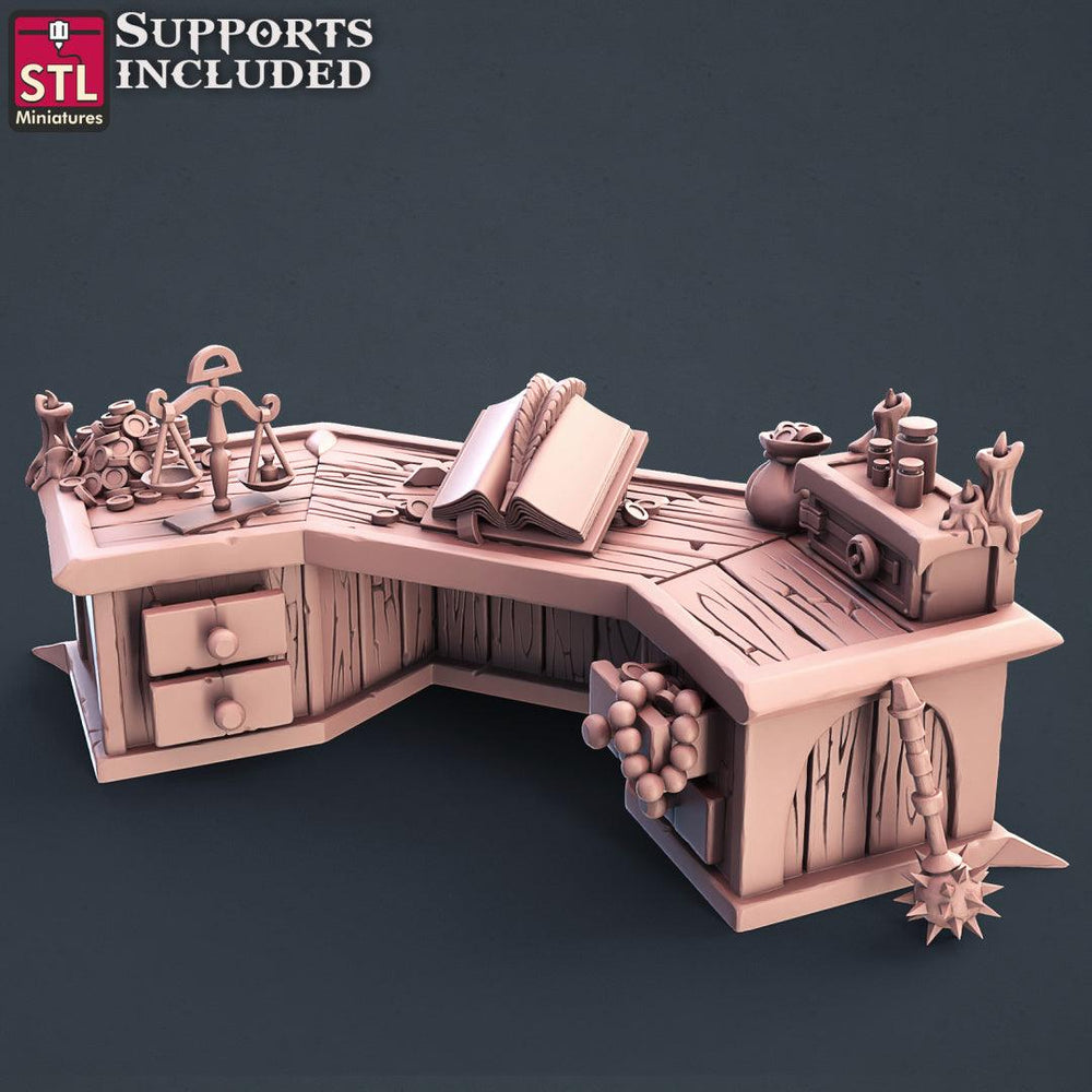 3D Printed STL Miniatures Lender Set Fantasy NPC 2 | 28 - 32mm War Gaming D&D (Online Only)