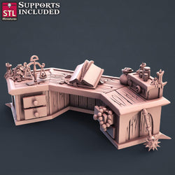 3D Printed STL Miniatures Lender Set Fantasy NPC 2 | 28 - 32mm War Gaming D&D (Online Only)