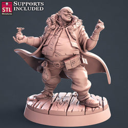 3D Printed STL Miniatures Lender Set Fantasy NPC 2 | 28 - 32mm War Gaming D&D (Online Only)