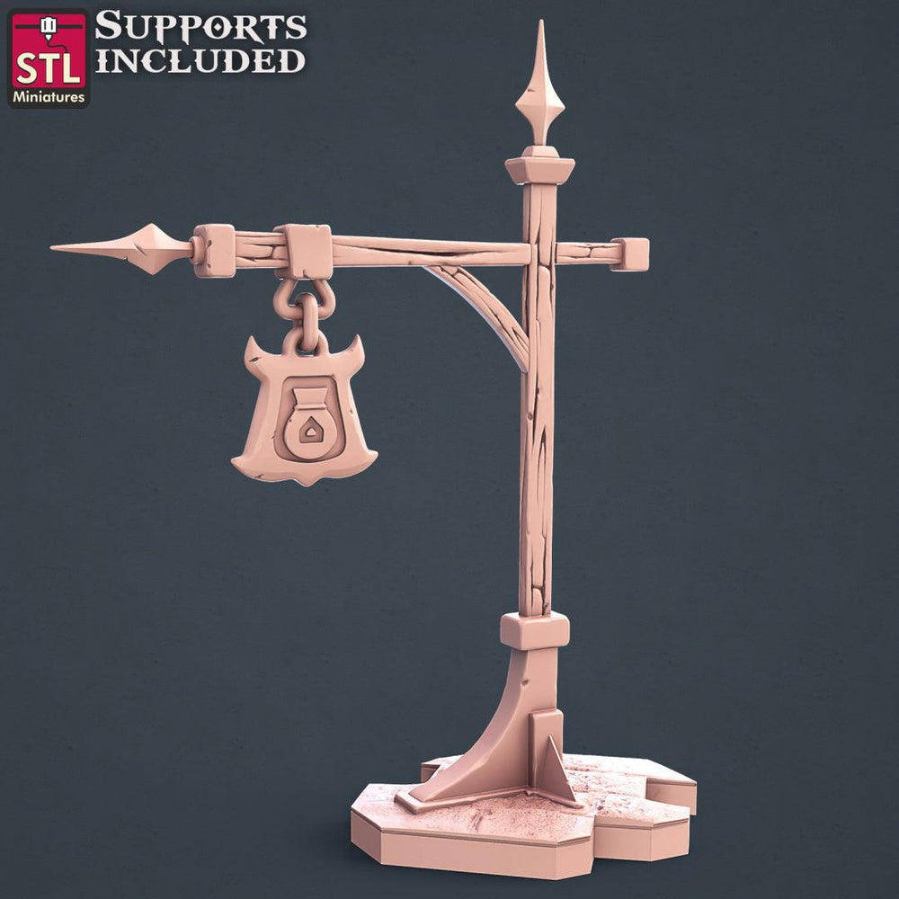 3D Printed STL Miniatures Lender Set Fantasy NPC 2 | 28 - 32mm War Gaming D&D (Online Only)