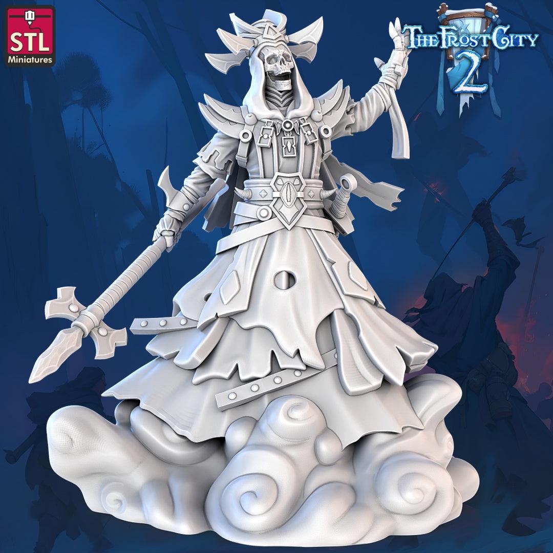 3D Printed STL Miniatures Lichlord The Frost City 2 28 - 32mm War Gaming D&D (Online Only)