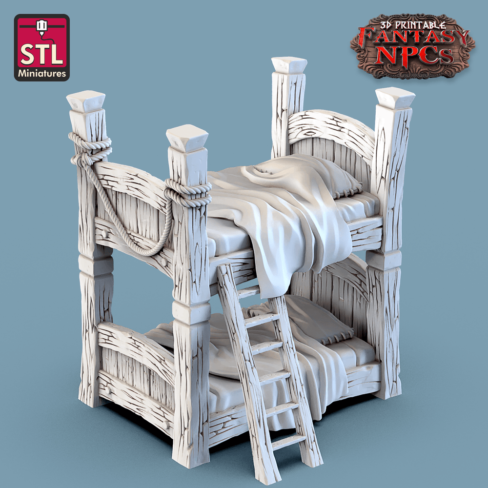 3D Printed STL Miniatures Lighthouse Keeper Set Fantasy NPC 28mm - 32mm War Gaming D&D (Online Only)