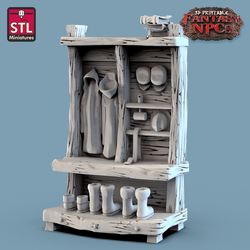 3D Printed STL Miniatures Lighthouse Keeper Set Fantasy NPC 28mm - 32mm War Gaming D&D (Online Only)