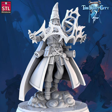 3D Printed STL Miniatures Mages The Frost City 2 28 - 32mm War Gaming D&D (Online Only)