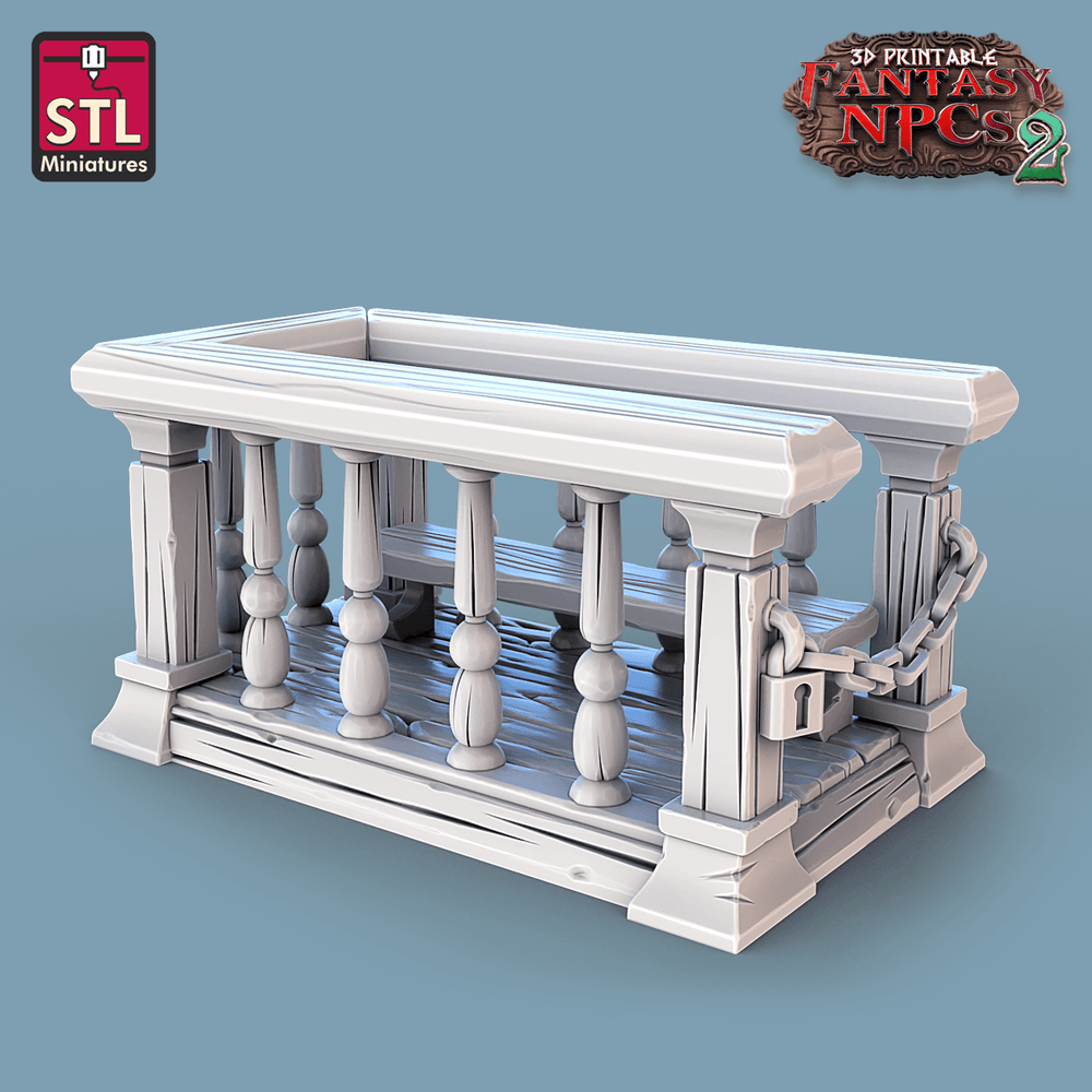 3D Printed STL Miniatures Magistrate Set Fantasy NPC 2 | 28 - 32mm War Gaming D&D (Online Only)