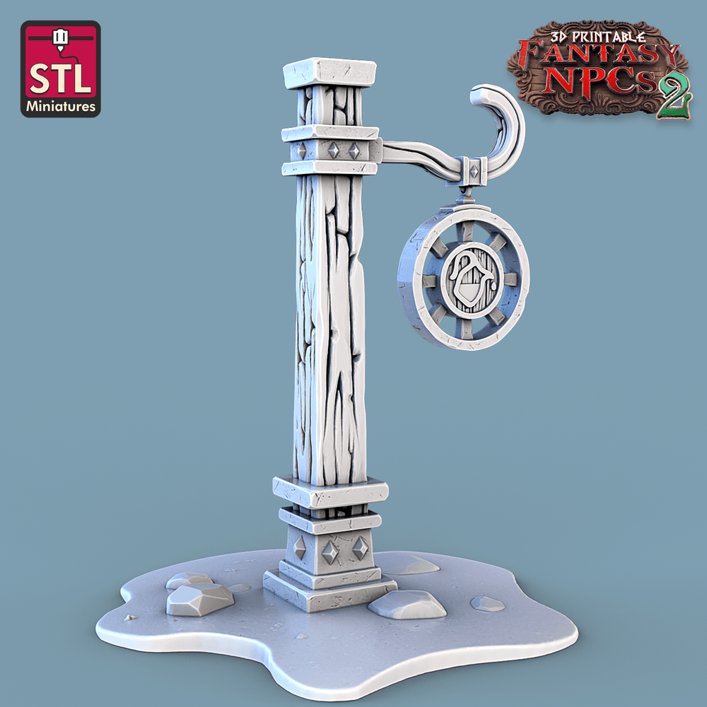 3D Printed STL Miniatures Milk Man Set Fantasy NPC 2 | 28 - 32mm War Gaming D&D (Online Only)